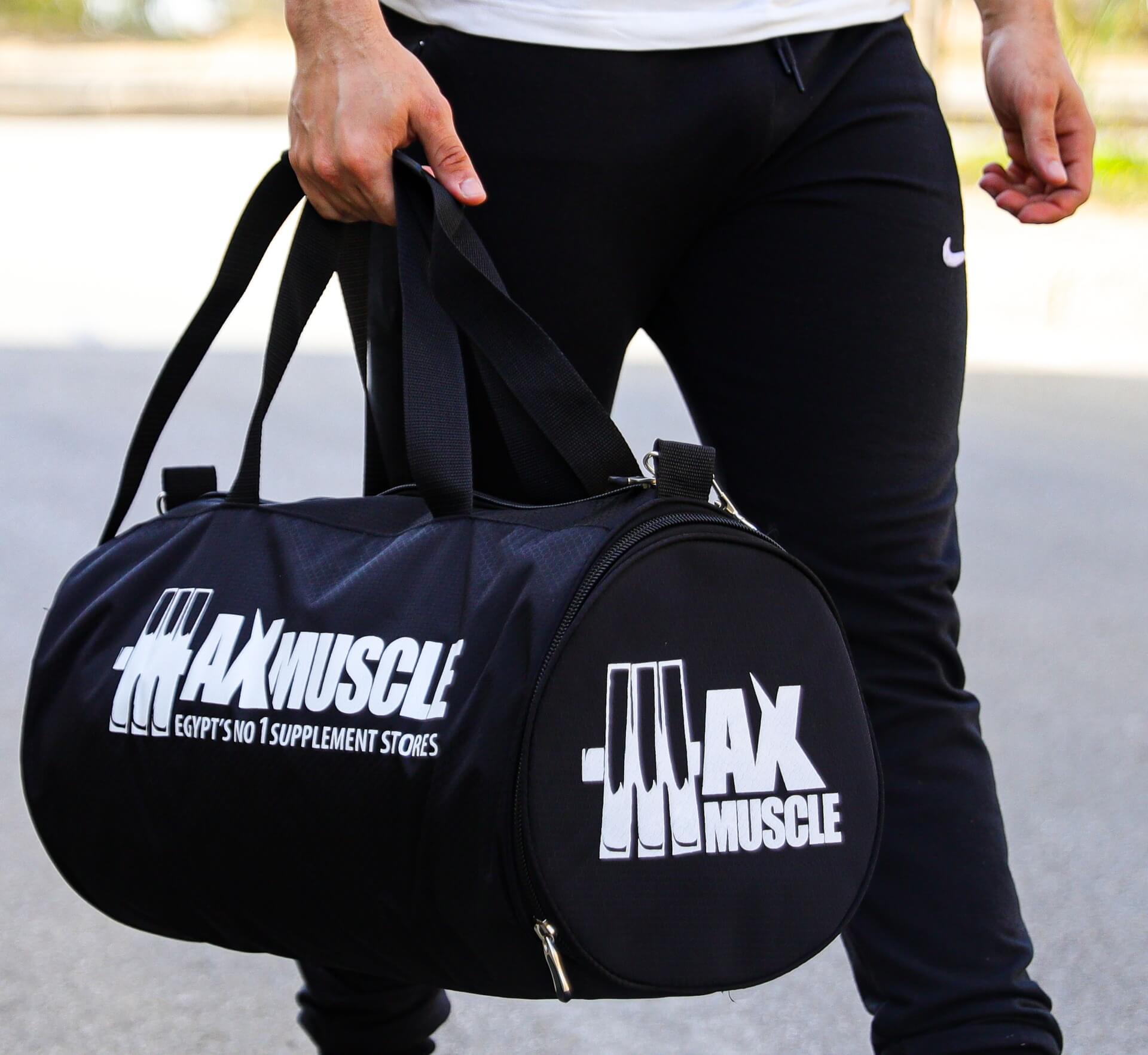 Max Muscle Bag With Shoe Compartment-Black | Maxmuscle Elite